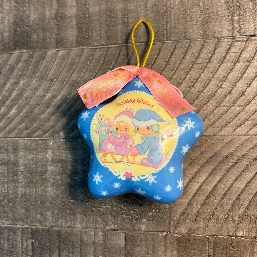 Vintage Precious Moments Star Christmas Ornament